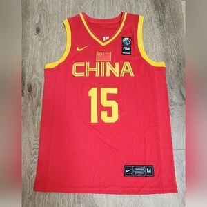 Han Xu Red China Basketball WNBA Mens Stitched